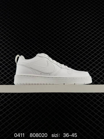 Nike Court Borough Low Triple White Black EU 36-45 Lifestyle - Unisex (BS-72176)