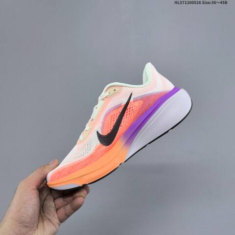 Nike Air Zoom Pegasus 42 White Orange Purple Black EU 36-45 Running Shoe - Unisex (BS-60107)