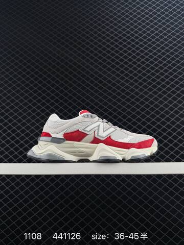 New Balance 9060 U9060IAB Grey Red White Off White Black EU 36-45 Sneaker - Unisex (BS-82612)