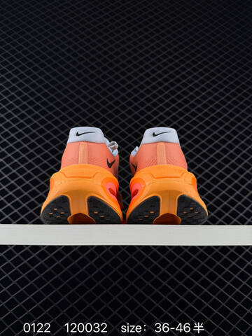 Nike Vomero Premium Coral Orange With Gray Accents And Black Swoosh Pink Orange Midsole 36-46 5 Running - Unisex (BS-73028)
