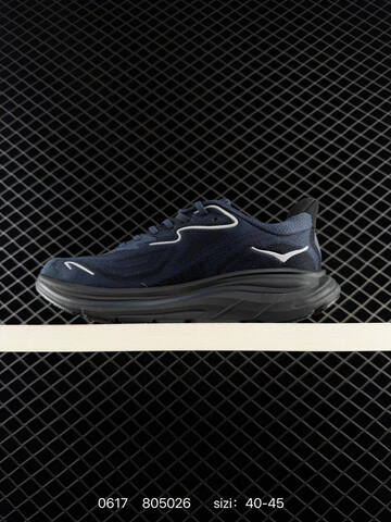 HOKA ONE ONE Clifton 9 Navy Black EU 40-45 Running Shoe Running Sneakers - Men's (BS-86194)