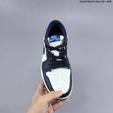 Nike Air Jordan 1 Retro Low OG White Navy Light Blue EU 36-45 Casual - Unisex (BS-67069)
