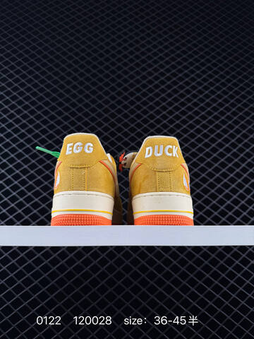 Nike Air Force 1 07 Low Tan Beige Orange With Green Laces EU 36-45 5 Lifestyle - Unisex (BS-73029)