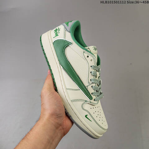 Jordan Air Jordan 1 Low Travis Scott White Grey Navy Green Black Assorted EU 36-45 Lifestyle - Unisex (BS-63850)