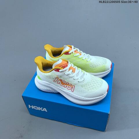 HOKA Mach 6 White Navy Mint Green EU 40-45 Running Shoe Running Sneakers - Men's (BS-69345)