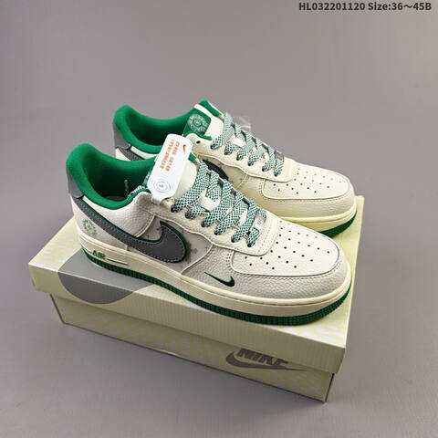 Nike Air Force 1 07 Low Off White Dark Green Grey EU 36-45 Sneaker - Unisex BS-63425