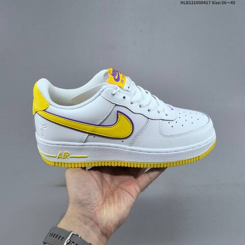 Nike Air Force 1 07 Black Purple Yellow White EU 36-45 Sneaker - Unisex BS-60672
