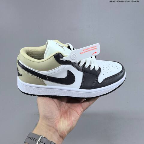 Jordan Air Jordan 1 Low White Light Smoke Grey EU 36-45 Basketball - Unisex (BS-66143)