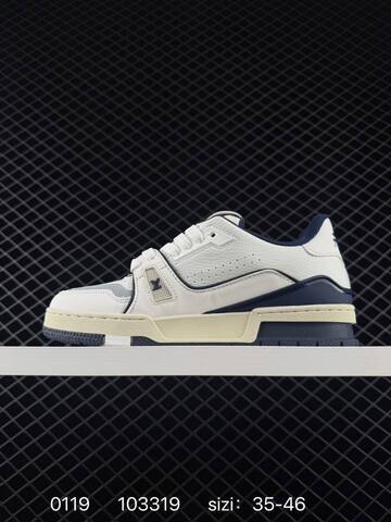 Louis Vuitton LV Trainer Sneaker Low White Cream EU 35-46 Casual - Unisex (BS-73069)