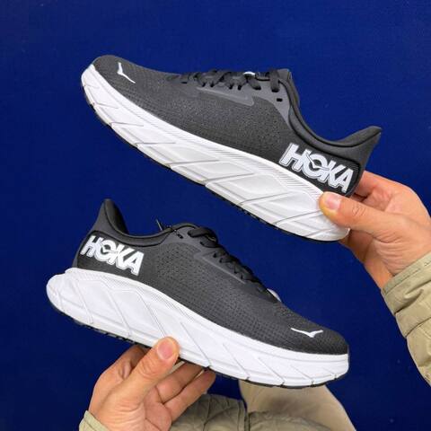 HOKA ONE ONE Arahi 7 White Blue Black Grey Running Shoe Running Sneakers (BS-86830)