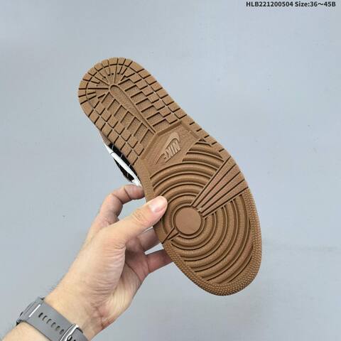 Jordan Air Jordan 1 Low Light British Tan Black White EU 36-45 Lifestyle - Unisex (BS-66042)