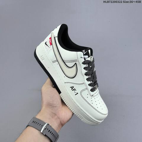 Nike Air Force 1 07 LV8 White Black Red EU 36-45 Sneaker - Unisex BS-61193