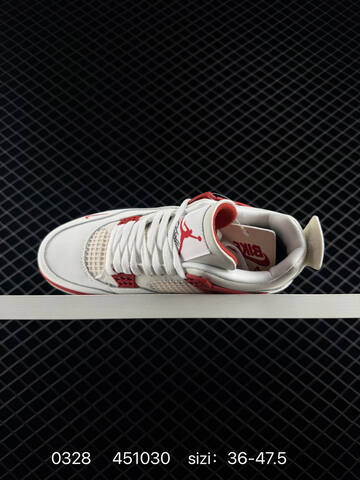 Jordan Air Jordan 4 Retro Infrared White Red Black Sail EU 36-47 5 Basketball Shoe - Unisex BS-79590