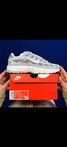 Nike P-6000 Grey And White EU 42 Running - Men's (BS-86961)
