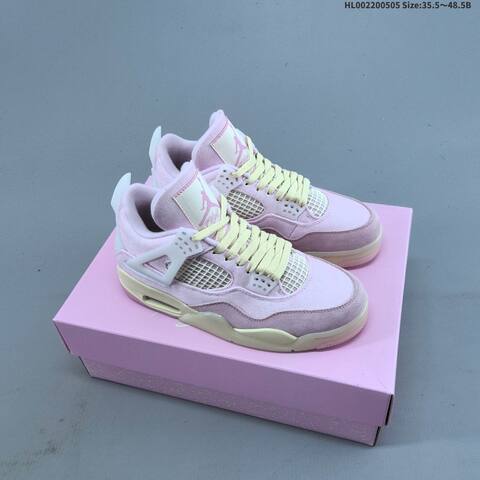 Jordan Air Jordan 4 Retro Pink Cream 35 5-48 5 Basketball - Unisex (BS-66036)