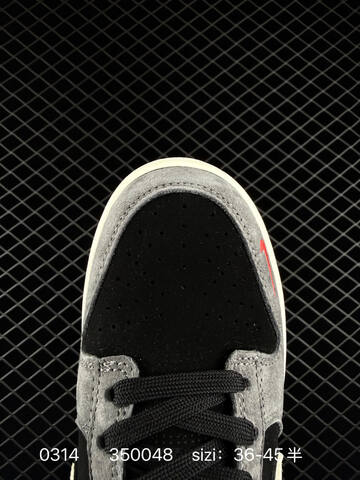 Nike Dunk Low Retro Black Grey White With Red Accents EU 36-45 Skate - Unisex (BS-72649)