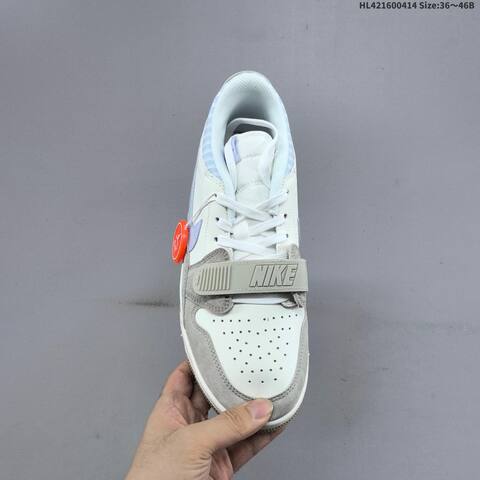 Nike Air Jordan Legacy 312 Low White Grey Light Blue 36 46B Basketball - Women's (BS-66188)