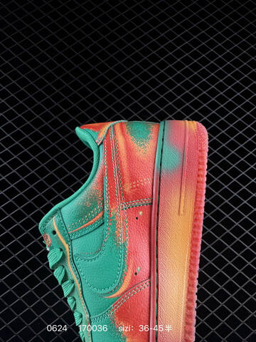 Nike Air Force 1 07 Low IB6834 Green Red Orange Yellow EU 36-45 Sneaker - Unisex BS-70622