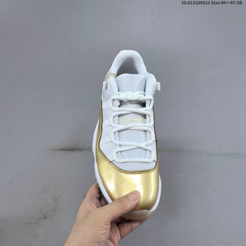 Jordan Air Jordan 11 Retro White Gold 40 47 5B Basketball - Men's (BS-65902)