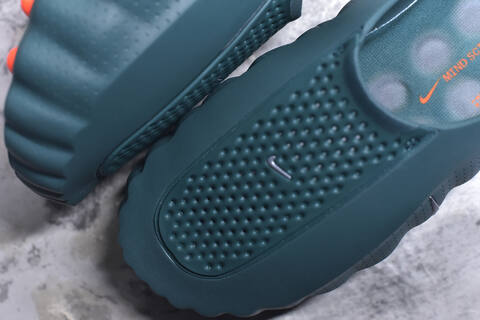 Nike Mind 001 Dark Teal Silver Orange Slides BS-59827