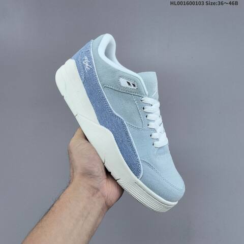 Jordan Air Jordan 4 Retro Light Blue White 36 46B Lifestyle - Women's (BS-67136)