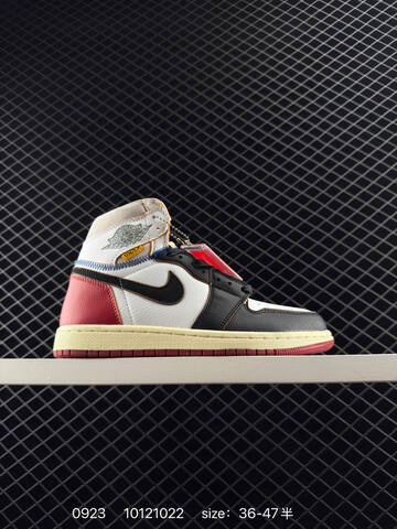 Jordan Air Jordan 1 Retro High OG NRG Fragment Design x Union Red White Black Grey Cream Blue EU 36-47 Basketball Shoe - Unisex (BS-80646)