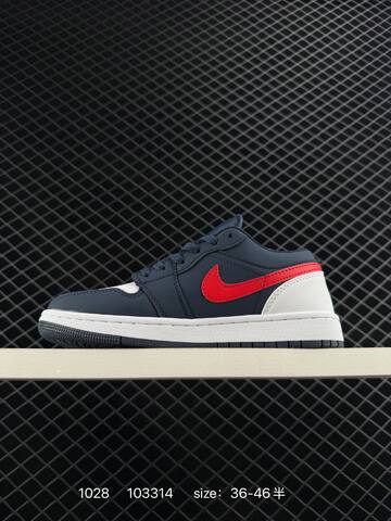 Jordan Air Jordan 1 Low Navy White Red EU 36-46 Sneaker - Unisex BS-80410