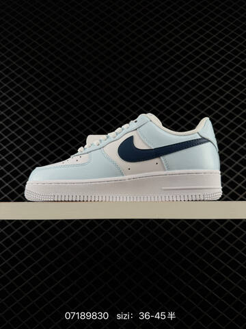 Nike Air Force 1 07 Light Blue White Navy Blue EU 36-45 Lifestyle - Unisex (BS-70178)