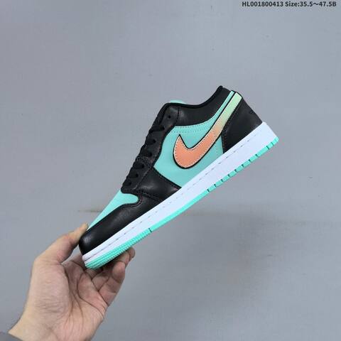 Jordan Air Jordan 1 Low SE Tropical Twist Black Peach EU 35 5-47 5 Casual - Unisex (BS-66213)