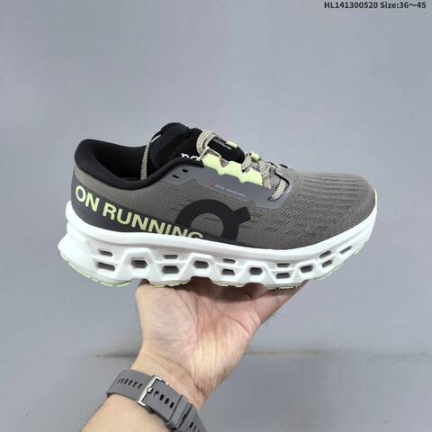 On Cloudmonster 3 Grey White Lime Mint Green EU 36-45 Running Shoe Running Sneakers - Unisex BS-69534