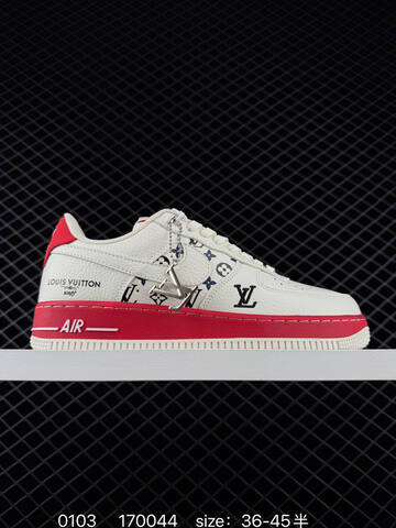 Nike Air Force 1 07 Low White Red EU 36-45 5 Casual - Unisex (BS-73342)