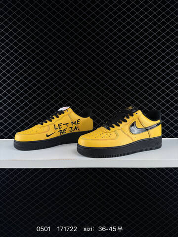 Nike Air Force 1 07 Low GX Yellow Black EU 36-45 Lifestyle - Unisex (BS-71750)