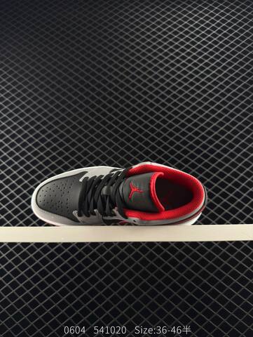Jordan Air Jordan 1 Low Black Grey Red White EU 36-46 Basketball Shoe - Unisex BS-81265