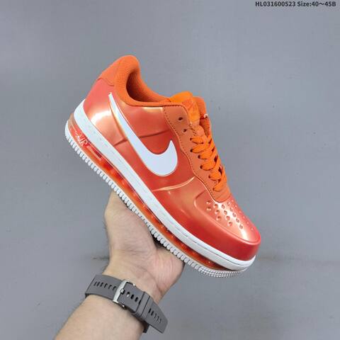 Nike Air Force 1 Posite Foamposite Max Orange White Red EU 40 45 Sneaker EU 40-45 - Men s BS-60207