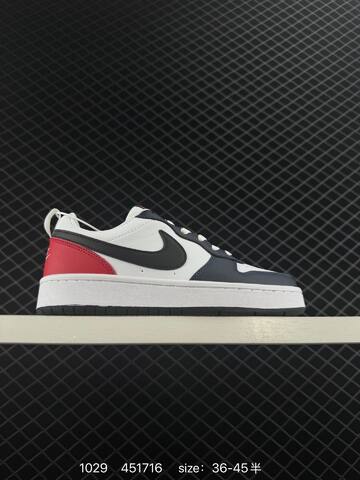 Nike Court Borough Low White Black Red EU 36-45 5 Casual - Unisex BS-74481