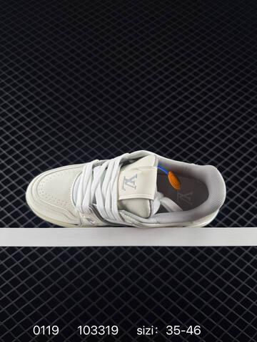 Louis Vuitton LV Trainer Sneaker Low White Cream EU 35-46 Casual - Unisex (BS-73069)
