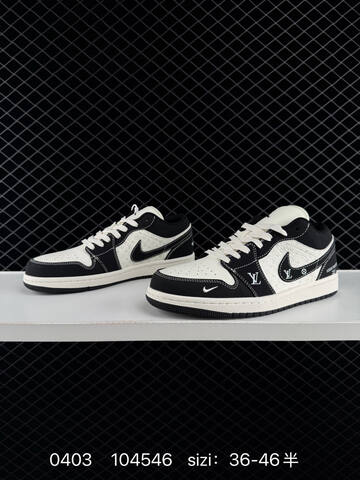Jordan Air Jordan 1 Low Black Off White EU 36-46 Sneaker - Unisex BS-79554