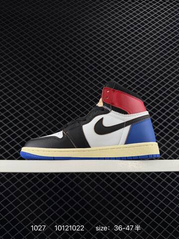 Jordan Air Jordan 1 Retro High OG Black White Red Blue Cream EU 36-47 Basketball Shoe - Unisex (BS-80428)