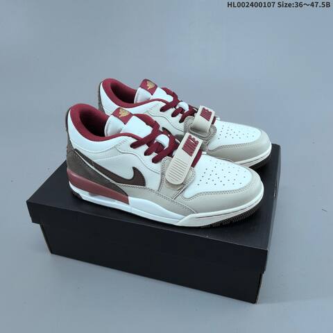 Jordan Air Jordan Legacy 312 Low White Burgundy Brown EU 36-47 5 Lifestyle - Unisex (BS-67071)
