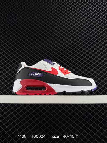 Nike Air Max 90 Black White Grey With Purple Blue And Red Accent Options EU 36-45 Lifestyle - Unisex (BS-74298)