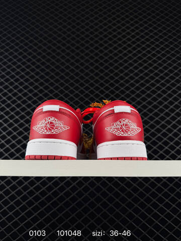 Jordan Air Jordan 1 Low CNY 553558-166 White Red Gold EU 36-46 Basketball Shoe - Unisex BS-79913