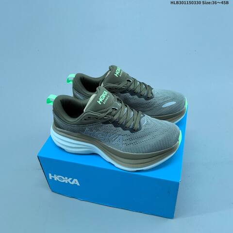 HOKA ONE ONE Bondi 8 Red Navy Yellow White Cyan EU 36-45 Running Shoe Running Sneakers - Unisex (BS-69367)