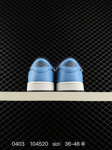 Jordan Air Jordan 1 Low OG Obsidian Sail Dark Navy University Blue White EU 36-46 Sneaker - Unisex BS-79553