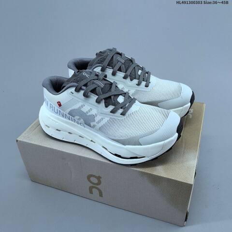 On Cloudultra 3 White Gray Orange EU 36-45 Trail Shoe Trail Running Sneakers Unisex BS-69692