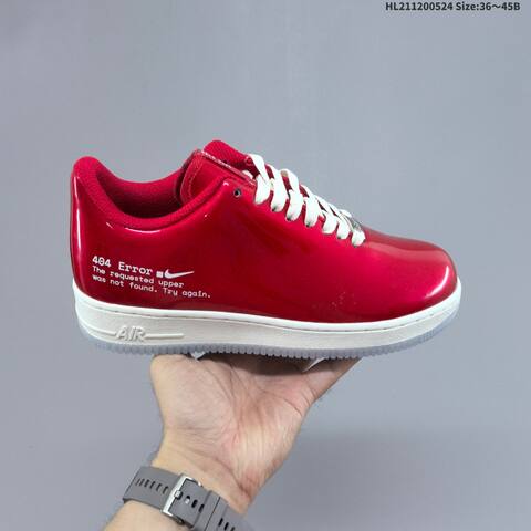 Nike Air Force 1 07 Black Red White Clear EU 36 45 Sneaker EU 36-45 - Unisex BS-60156