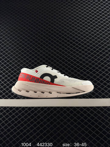 On Cloudultra Pro White Beige Red Black EU 36-45 Trail Shoe Trail Running Sneakers - Unisex (BS-85486)