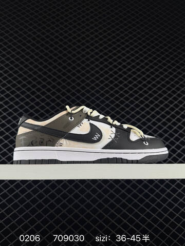 Nike SB Dunk Low Black White Pink EU 36-45 5 Skate - Unisex (BS-72807)