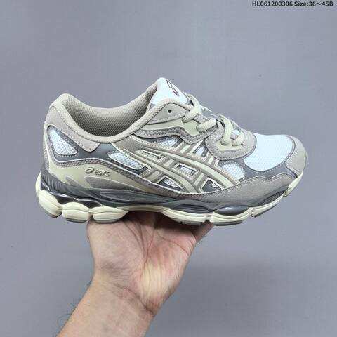 Asics GEL-NYC White Silver Beige Pink EU 36-45 Running Shoe Running Sneakers - Unisex (BS-69016)