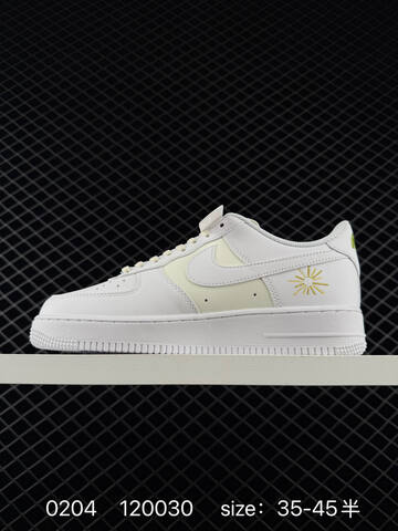 Nike Air Force 1 07 Low White Cream With Multicolor Embroidered Accents 35-45 5 Lifestyle - Unisex (BS-72824)