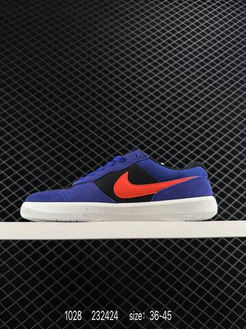 Nike SB Force 58 Blue Black Orange White 36-45 Skate - Unisex (BS-74509)